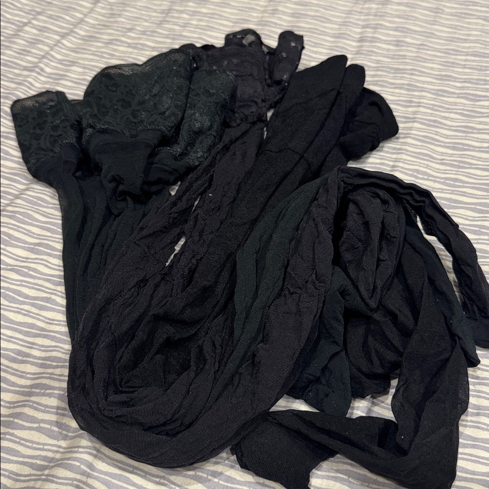 Lot pre-owned Assorted sheer thigh highs